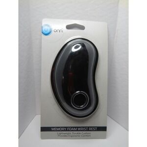 New ONN Memory Foam Wrist Rest‎ Black Jersey Covering Nonskid Backing Computer